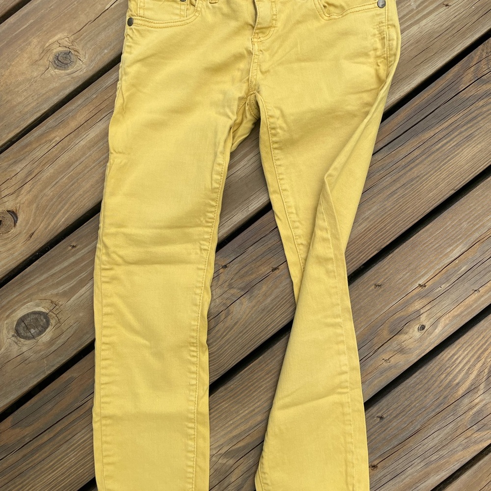 FreePeople Yellow Gold Skinny Jeans for Women - size 26